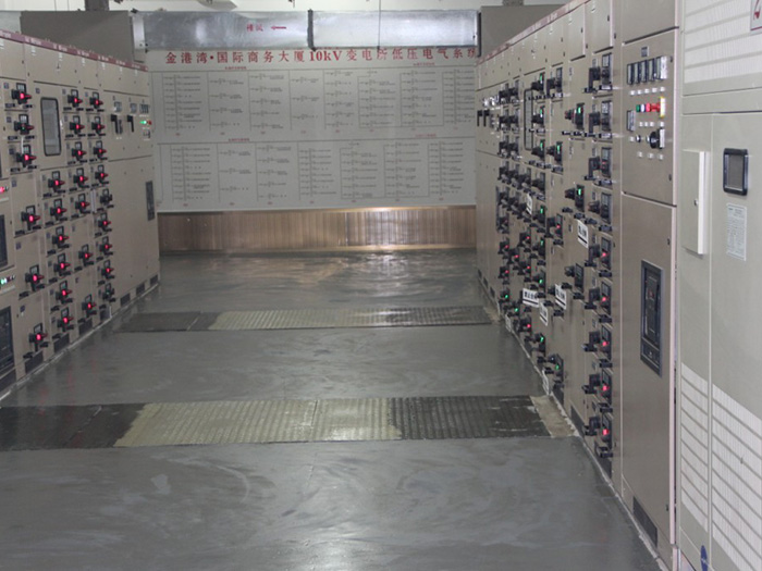 連云港金港灣國際商務(wù)大廈配電室環(huán)氧地坪工程